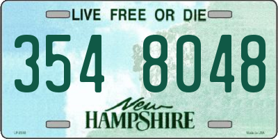 NH license plate 3548048
