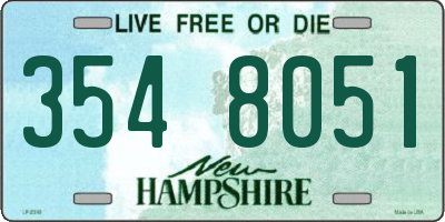 NH license plate 3548051