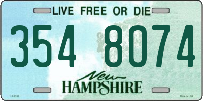 NH license plate 3548074