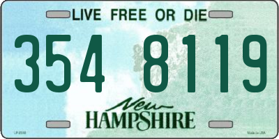 NH license plate 3548119