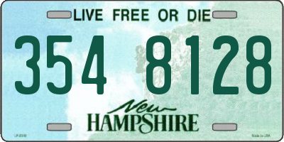 NH license plate 3548128