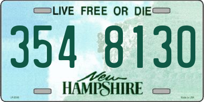 NH license plate 3548130