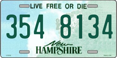 NH license plate 3548134