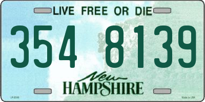 NH license plate 3548139