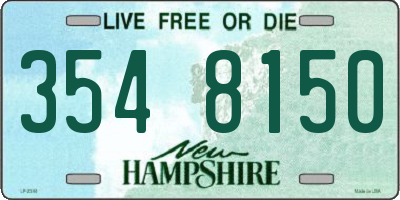 NH license plate 3548150