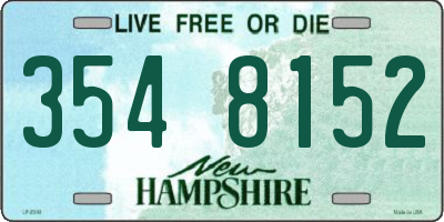 NH license plate 3548152