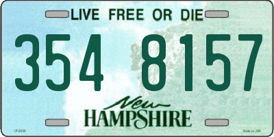 NH license plate 3548157