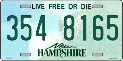 NH license plate 3548165
