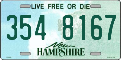 NH license plate 3548167