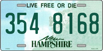 NH license plate 3548168