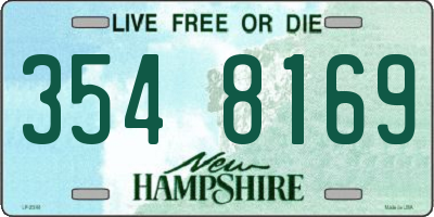 NH license plate 3548169