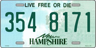 NH license plate 3548171