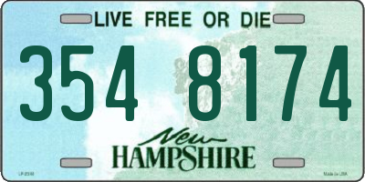 NH license plate 3548174