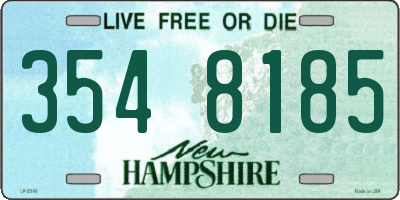 NH license plate 3548185