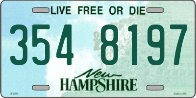 NH license plate 3548197
