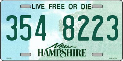 NH license plate 3548223