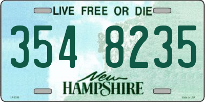 NH license plate 3548235