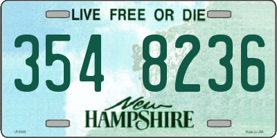 NH license plate 3548236