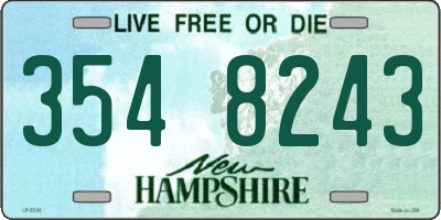 NH license plate 3548243