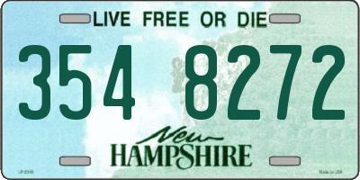 NH license plate 3548272
