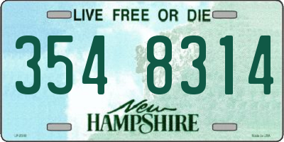 NH license plate 3548314