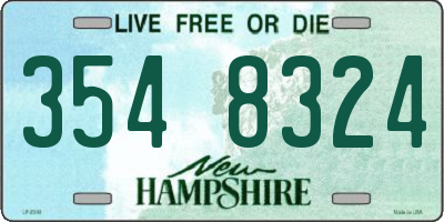 NH license plate 3548324