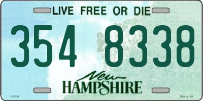 NH license plate 3548338