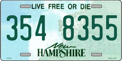 NH license plate 3548355