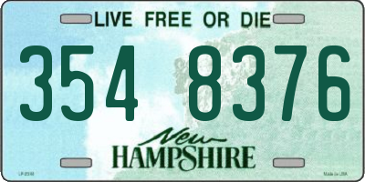 NH license plate 3548376