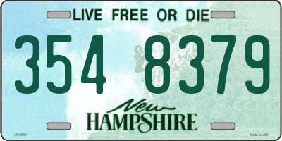 NH license plate 3548379