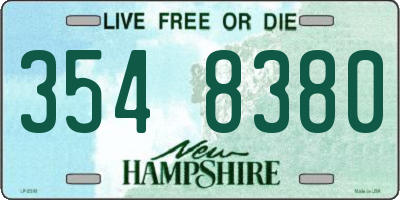 NH license plate 3548380