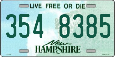 NH license plate 3548385