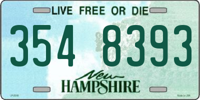 NH license plate 3548393