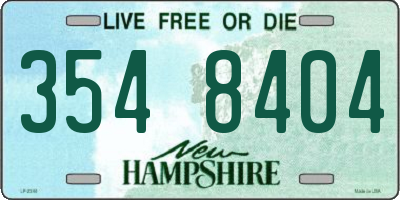 NH license plate 3548404