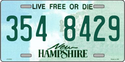 NH license plate 3548429