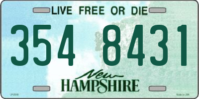 NH license plate 3548431