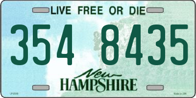 NH license plate 3548435