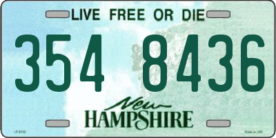 NH license plate 3548436