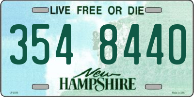 NH license plate 3548440