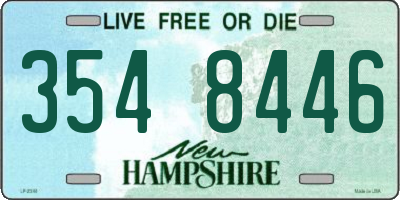 NH license plate 3548446