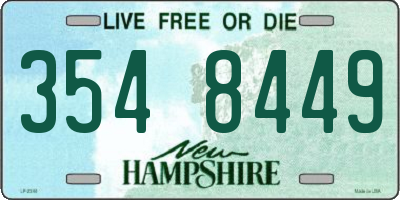 NH license plate 3548449