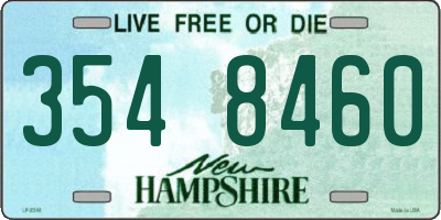 NH license plate 3548460