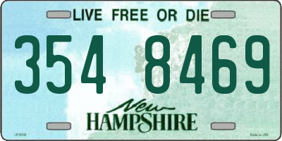 NH license plate 3548469