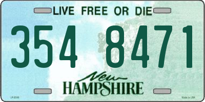 NH license plate 3548471