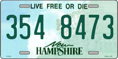 NH license plate 3548473