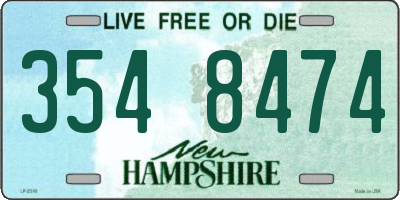 NH license plate 3548474