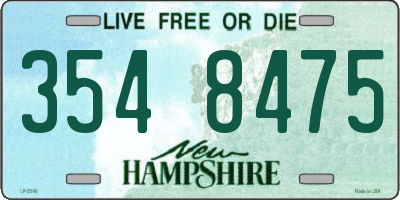 NH license plate 3548475