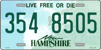 NH license plate 3548505