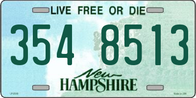 NH license plate 3548513