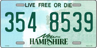 NH license plate 3548539